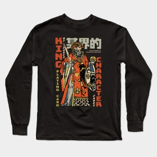 King Character of Playing Card Long Sleeve T-Shirt